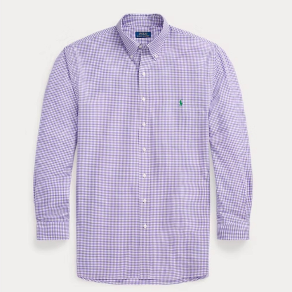 Ralph Lauren Gingham Stretch Poplin Shirt